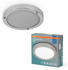 Stříbrné koupelnové LED stropní svítidlo E27 CLASSIC ROUND OSRAM