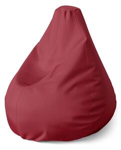 Sablio Sedací vak Pear Tmavě červená - 70 x 95 x 15 cm
