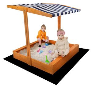 Dřevěné pískoviště se stříškou Slim - 120 cm