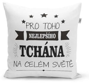 Sablio Polštář Pro toho nejlepšího tchána na celém světě: 40x40 cm