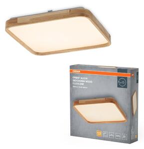 Dřevěné LED stropní svítidlo 292x292 mm ORBIS, teplá bílá OSRAM