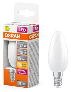 Svíčková LED stmívatelná žárovka E14 2,8 W CLASSIC B, teplá bílá OSRAM