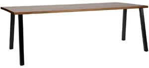 Hoorns Dřevěný ořechový jídelní stůl Arthur 200x90 cm