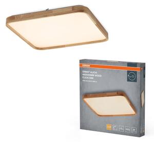 Dřevěné LED stropní svítidlo 495x495 mm ORBIS, teplá bílá OSRAM