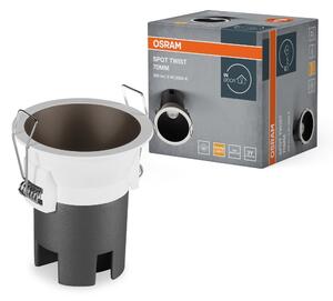Černé LED podhledové svítidlo 5 W SPOT 70mm, teplá bílá OSRAM