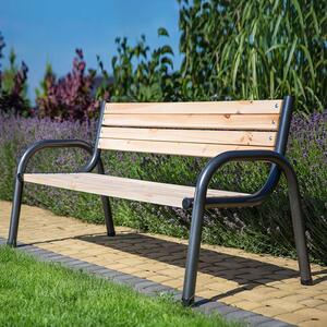 Parková lavice ERDING 170 CM Exteriér | Zahradní lavice