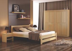 Dřevěná jednolůžková postel 146 z borovice šířka 80 a 90 cm