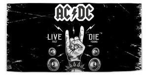 Sablio Ručník ACDC Live fast, die young - 30x50 cm