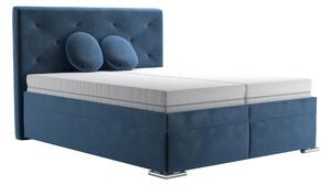 Manželská postel 160 cm BRW Chyren (tmavě modrá) (s roštami a úl. prostorem). 1088069