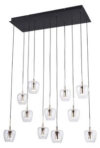 Zuma Line MD2291-11B-3BGT - LED Lustr na lanku NELSON 11xLED/3W/230V černá