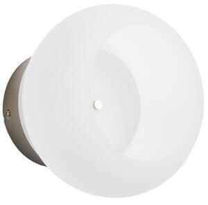 Kave Home Stříbrné kovové nástěnné LED světlo Leruna Ø20 cm