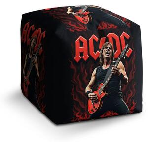 Sablio Taburet Cube ACDC Kytarista - 40x40x40 cm