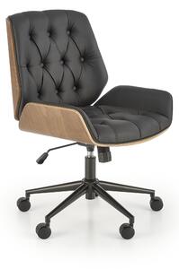 Designová kancelářská židle Hema1708, ořech/černá