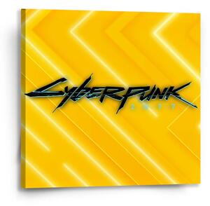 Sablio Obraz Cyberpunk 2077 Žlutý - 50x50 cm
