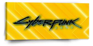 Sablio Obraz Cyberpunk 2077 Žlutý - 110x50 cm