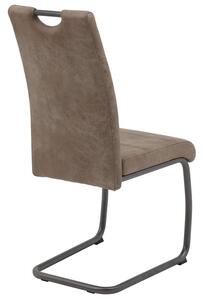 Jídelní židle Flora II, béžová vintage látka