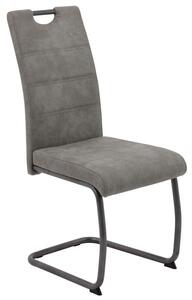 Jídelní židle Flora II, šedá vintage látka