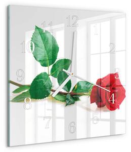 Skleněné hodiny Růže zskb-30x30-00085192