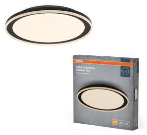 Černé LED stropní svítidlo 550 mm ORBIS, teplá bílá OSRAM