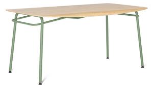 Mintový dubový jídelní stůl Tabanda Troj 160x80 cm