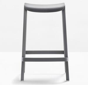 Pedrali Šedá plastová barová židle Dome 267 65 cm