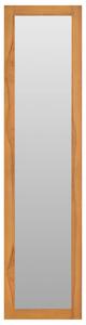 Nástěnné zrcadlo s poličkami 30 x 30 x 120 cm masivní teak