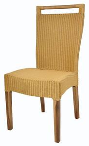 Jídelní židle CALLISTA žlutá/hnědá