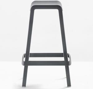 Pedrali Šedá plastová barová židle Dome 267 65 cm