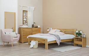 Drewmax ložnice z dubového dřeva s postelí 140 - 200 cm