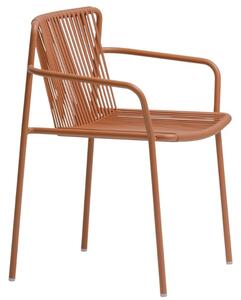 Pedrali Hnědá kovová zahradní židle Tribeca 3665