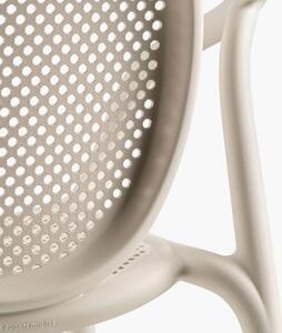 Pedrali Krémová plastová jídelní židle Remind 3735