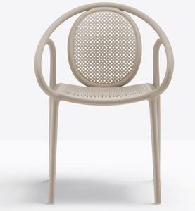 Pedrali Krémová plastová jídelní židle Remind 3735