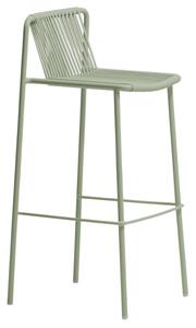 Pedrali Zelená kovová barová židle Tribeca 3668 77,5 cm