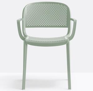 Pedrali Zelená plastová jídelní židle Dome 266