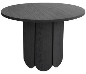 Černý dubový jídelní stůl Woodman Soft 98 cm