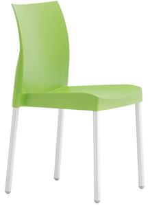Pedrali Zelená plastová jídelní židle Ice 800