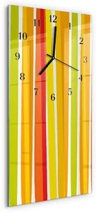 Skleněné hodiny vertikální Pruhy zsppc-30x60-00171572