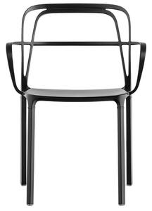 Pedrali Černá kovová jídelní židle Intrigo 3715
