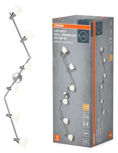 Nastavitelné LED stropní světlo 6x1 11,4W SPOT teplá bílá OSRAM