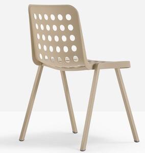 Pedrali Krémová plastová jídelní židle Koi-Booki 370