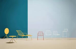 Pedrali Antracitově šedá kovová barová židle Nolita 3657 65 cm