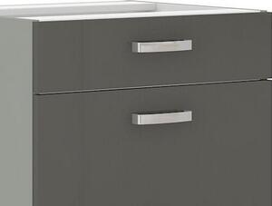 Dolní kuchyňská zásuvková skříňka Grey 60D3S, 60 cm