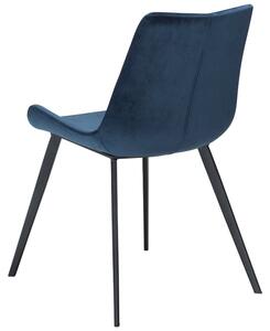 ​​​​​Dan-Form Modrošedá sametová jídelní židle DAN-FORM Hype