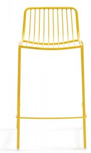 Pedrali Žlutá kovová barová židle Nolita 3657 65 cm
