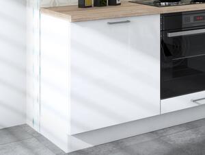 Dolní kuchyňská skříňka One ES60, pravá, bílý lesk, šířka 60 cm