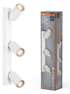 Bílé LED nástěnné svítidlo 3 xU10 OCTAGON, teplá bílá OSRAM