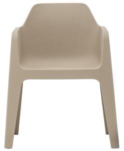 Pedrali Krémová plastová jídelní židle Plus 630