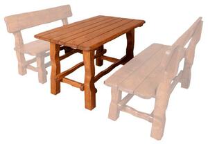 Drewmax MO211 stůl - Zahradní stůl z masivního olšového dřeva, lakovaný 120x75x75cm - Olše