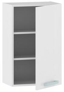 Horní kuchyňská skříňka One EH45, pravá, bílý lesk, šířka 45 cm