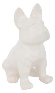 Dekorační soška Dog1, 12x23,5x17,9 cm, bílá